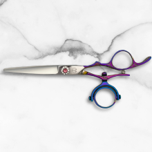 6" Swivel Haircutting Shears in Pink/Purple