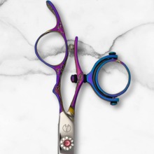 6" Swivel Haircutting Shears in Pink/Purple