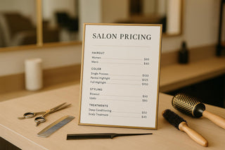 How to Create a Salon Pricing Sheet