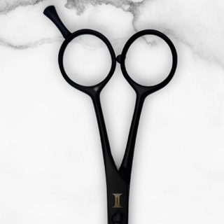 Black Made in Japan Hair Cutting Shears Intelio Steel Yoru