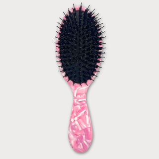 Boar Hair & Nylon Bristle Brush - Pink — studio grey
