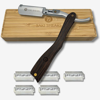 Bushi Shavette Straight Razor With Replaceable Blades — studio grey