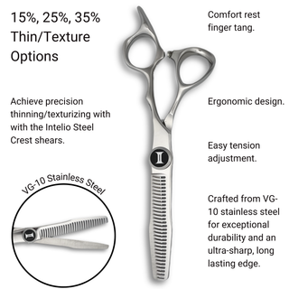 15%, 25%, 35% Hair Thinning Shears - Crest
