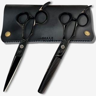 Left-Hand:  Katana Japanese Hair Cutting Shears Set — studio grey