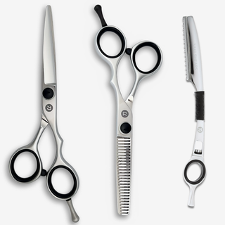 Makoto Student Hairdressing Shears Set (Hair Cutting and Thinning Shears) — studio grey