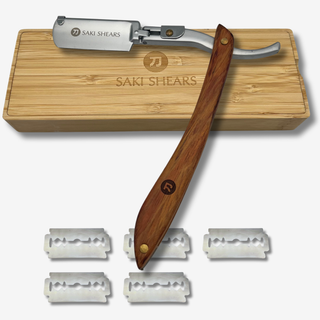 Mikado Shavette Straight Razor for Barbers — studio grey
