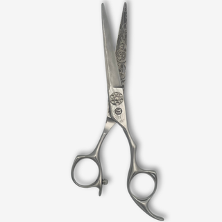 Saki Kanzen Damascus Hair Cutting Shears — studio grey