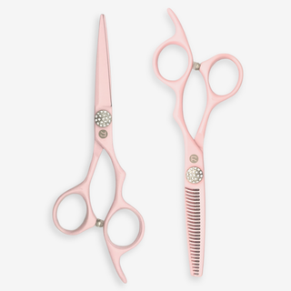 Precision Pink Hairdressing Shears Set — studio grey