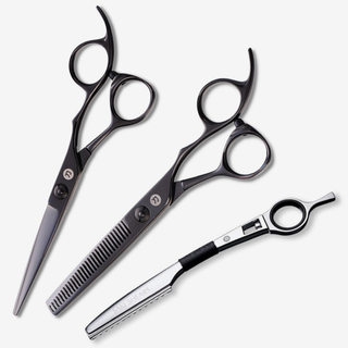 Katana Japanese Hair Cutting Shears Set (Hair Cutting and Thinning Shears) — studio grey