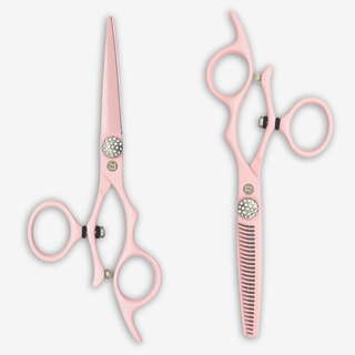 Swivel Precision Pink Hair Shears Set 5.5” — studio grey