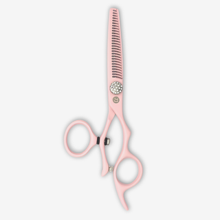 Swivel Precision Pink Thinning Shears 5.5” — studio grey