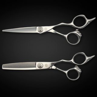 6" Saki Tsuru Hairdressing Shears Set (Hair Cutting and Thinning Shears)