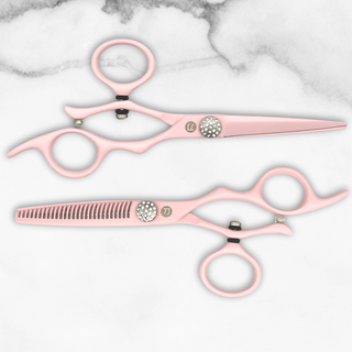 Swivel Precision Pink Hair Shears Set 5.5”