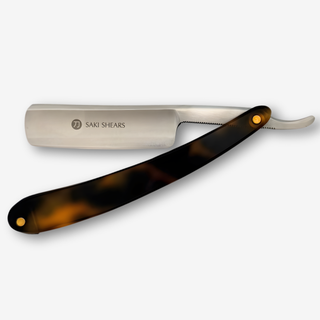Straight Edge Shave Saki Epoxy Carbon Series - Classic Tortoise — studio grey