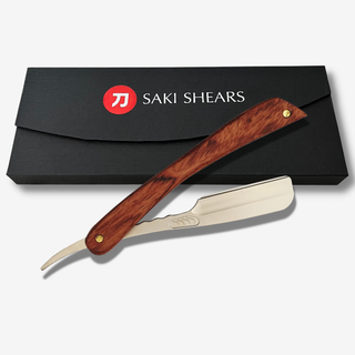 Straight Razor Natural Wood — studio grey
