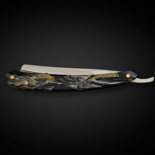 Straight Edge Shave Saki Epoxy Carbon Series - Brown Shadows
