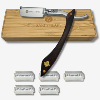 Tenka Shavette Straight Razor With Disposable Blades — studio grey