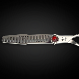 5.5 Inch Steel Hair Thinning Shears Red Moon
