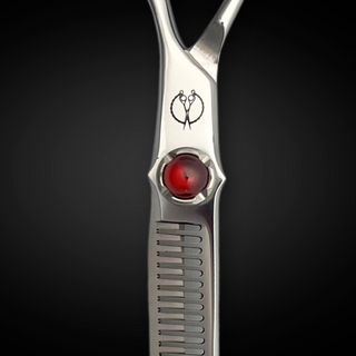 5.5 Inch Steel Hair Thinning Shears Red Moon