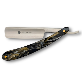 Straight Edge Shave Saki Epoxy Carbon Series - Brown Shadows