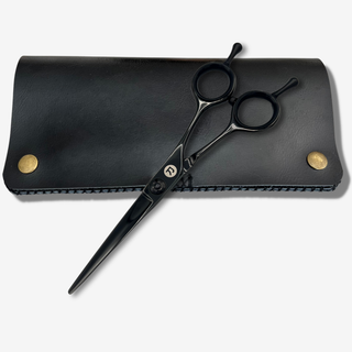 Zero Offset 5.5" Black Hair Cutting Scissors — studio grey